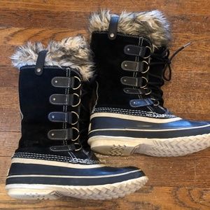 Sorel Joan of Arctic Suede Fur Lined Snow Boots